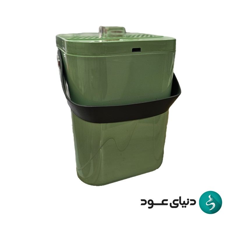 دستگاه بخور سرد سطلی دبل اسپری typeC رنگ سبز پاستیلی