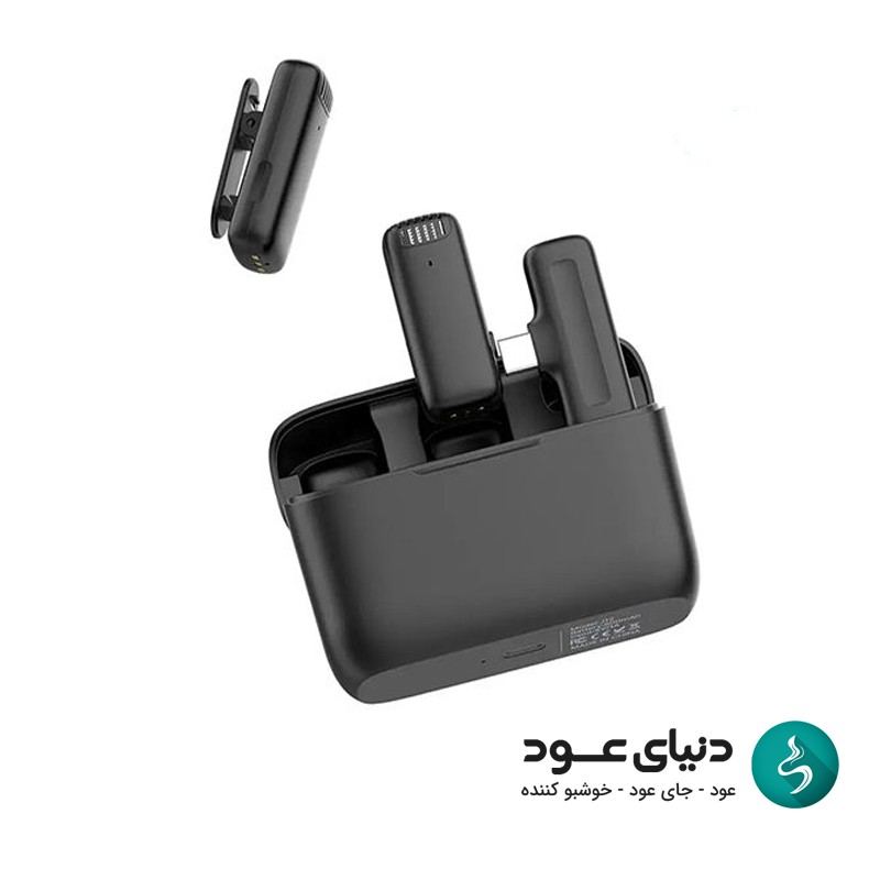 میکروفون یقه ای مازارس مدل MAZARES - MC 33 دو عددی تایپ سی