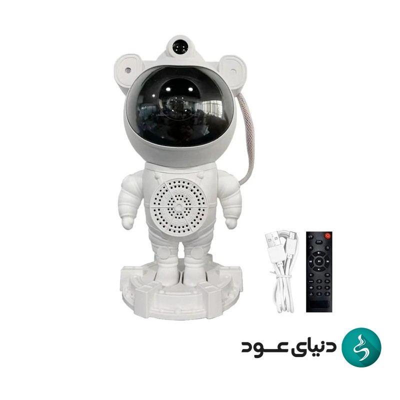 چراغ خواب کهکشانی فضانورد اسپیکردار و ریموت دار 