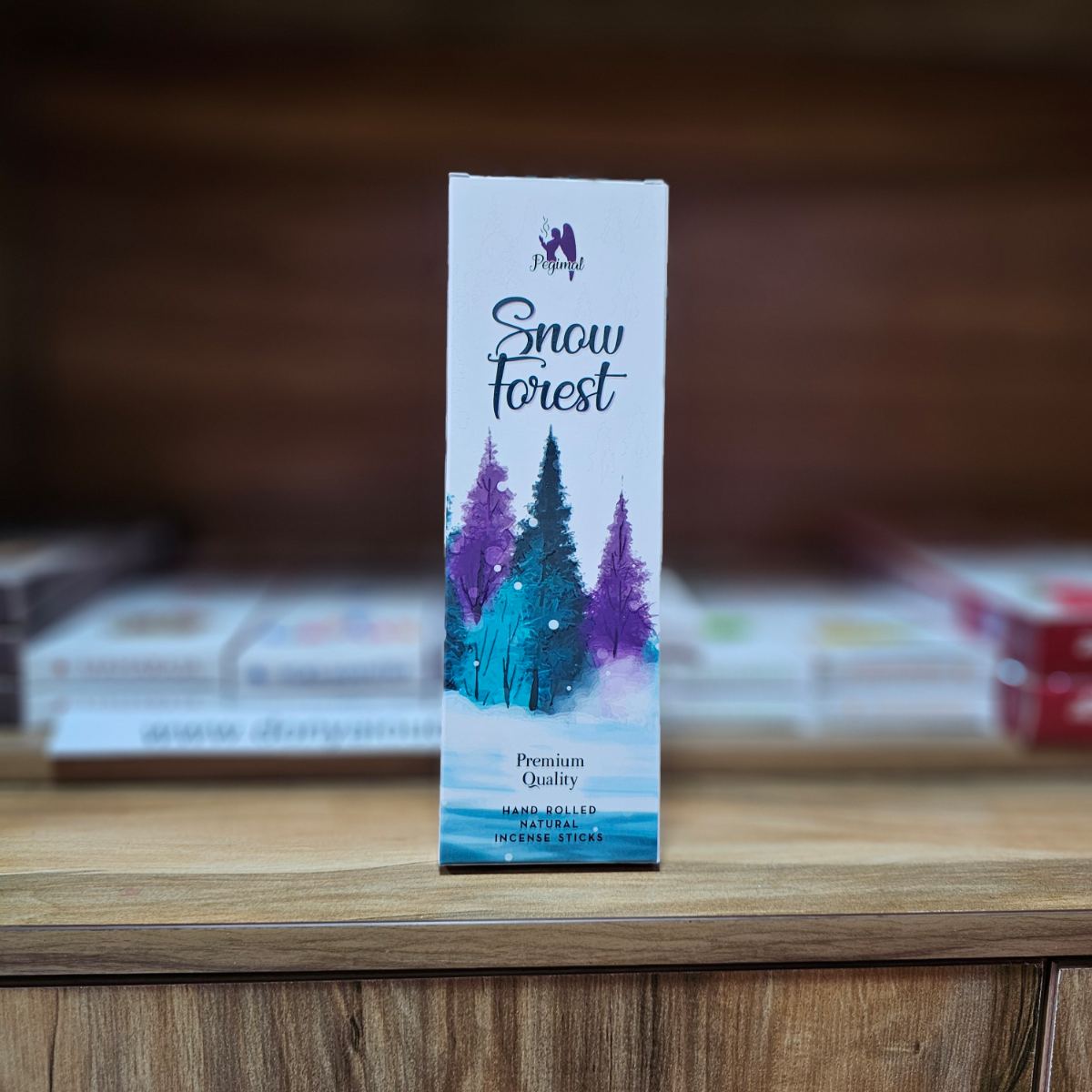 عود دست ساز شاخه ای پگیمال ( pegimal ) مدل جنگل برفی snow forest